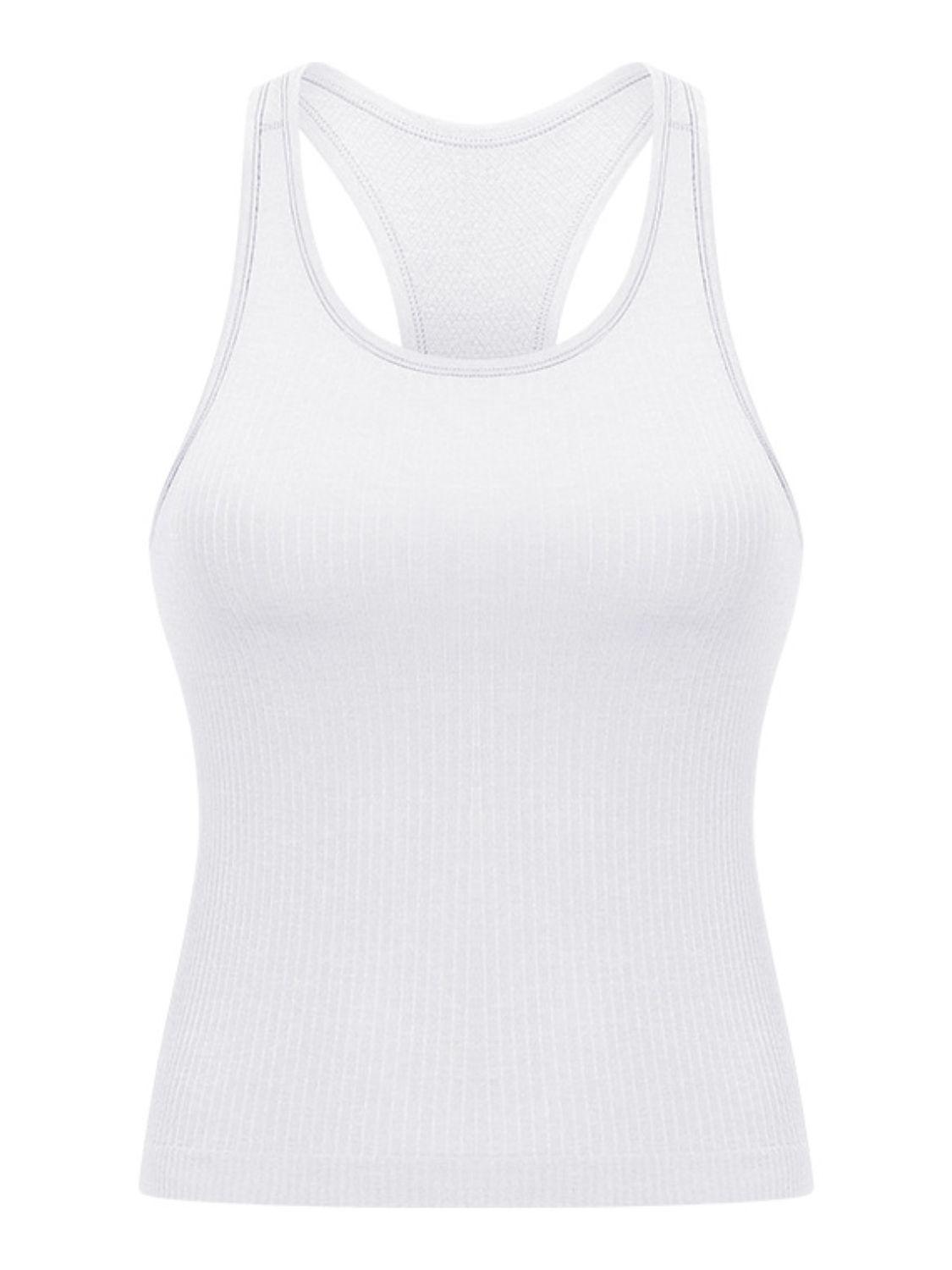 Millennia Round Neck Racerback Active Tank - Clothes For Her Online Store