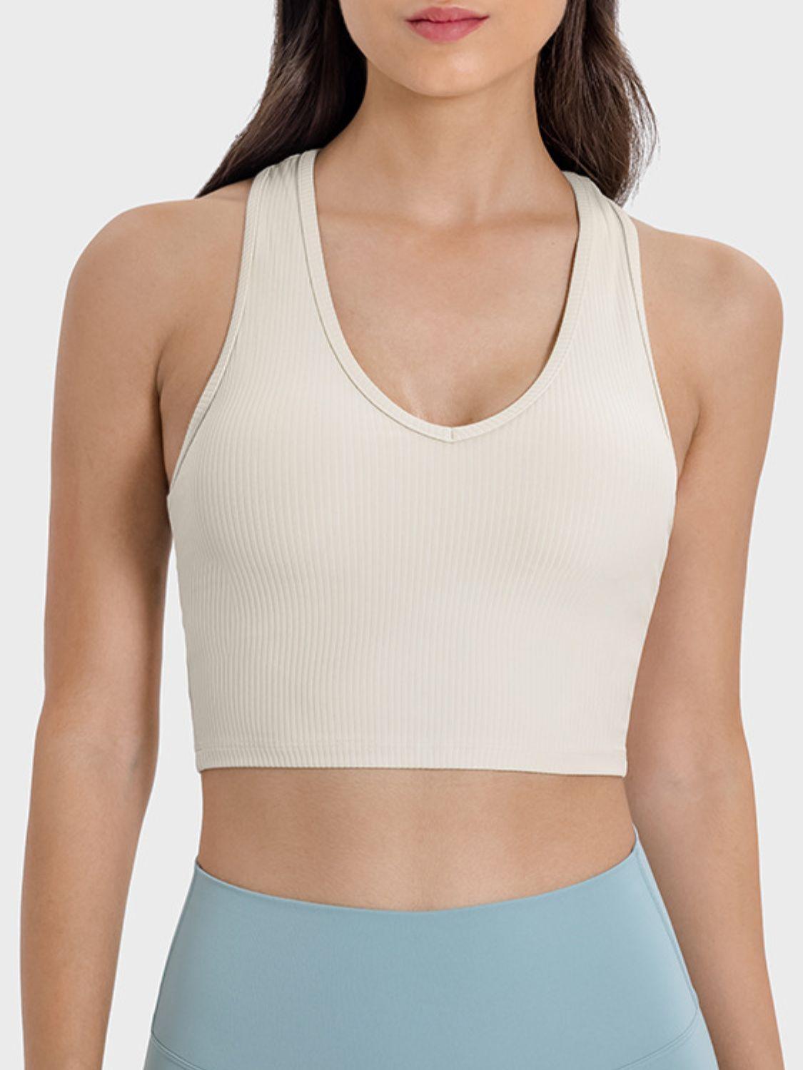 Millennia Scoop Neck Wide Strap Active Tank - Clothes For Her Online Store