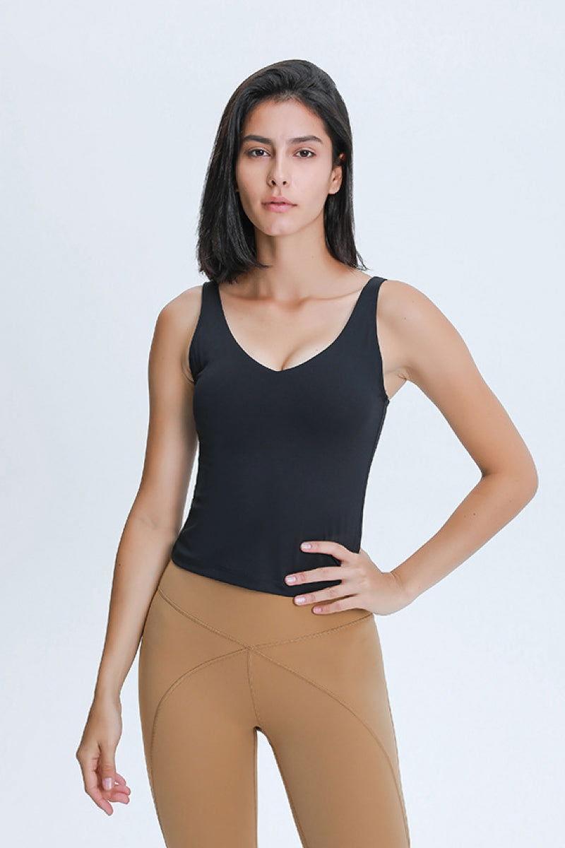 Millennia V Neck Active Tank - Clothes For Her Online Store