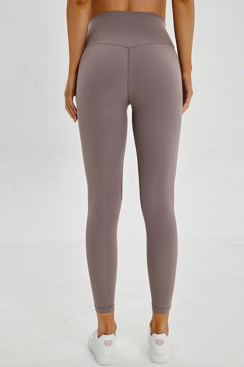 Millennia Wide Seamless Band Waist Sports Leggings - Clothes For Her Online Store