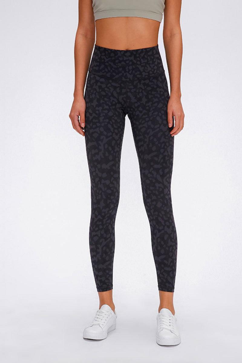Millennia Wide Seamless Band Waist Sports Leggings - Clothes For Her Online Store