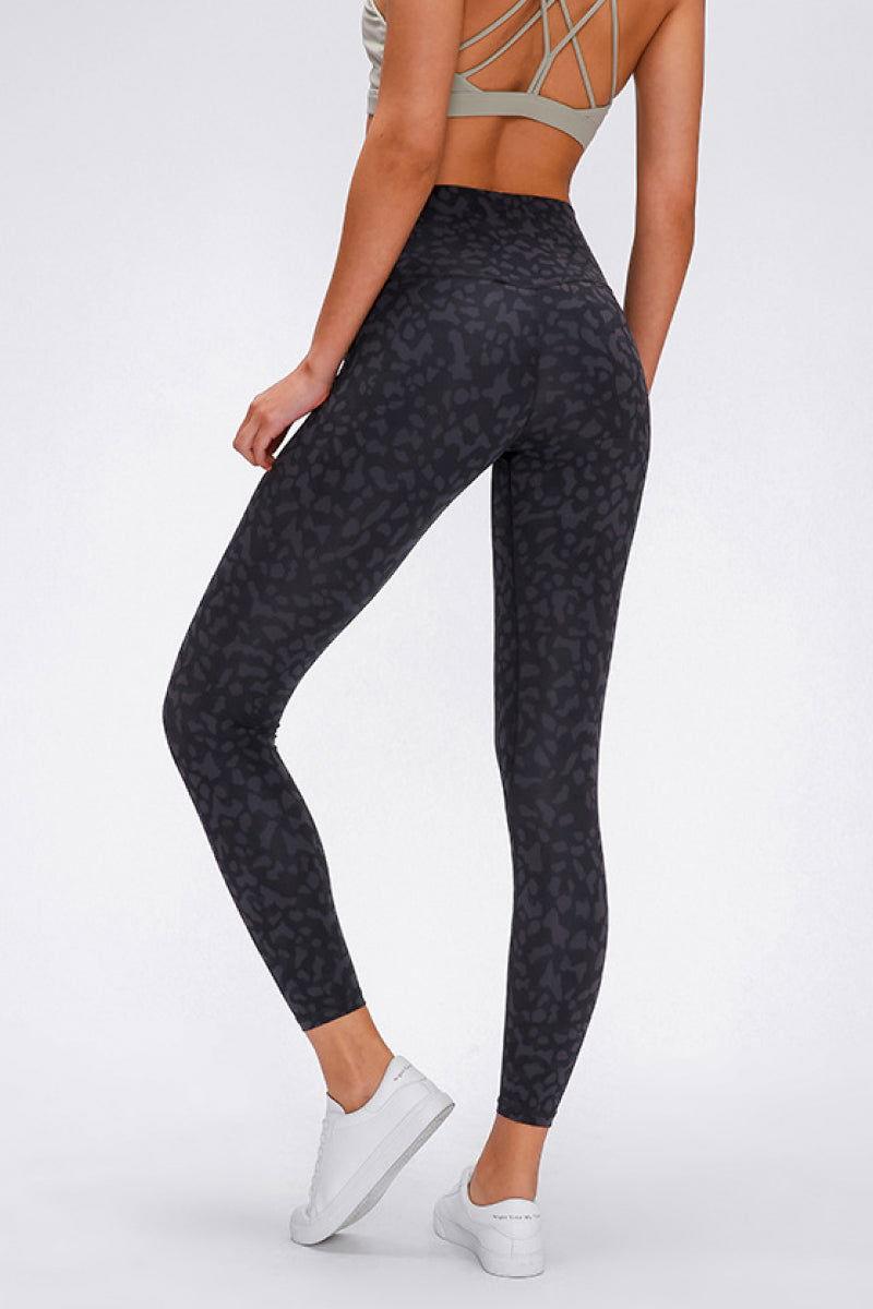 Millennia Wide Seamless Band Waist Sports Leggings - Clothes For Her Online Store