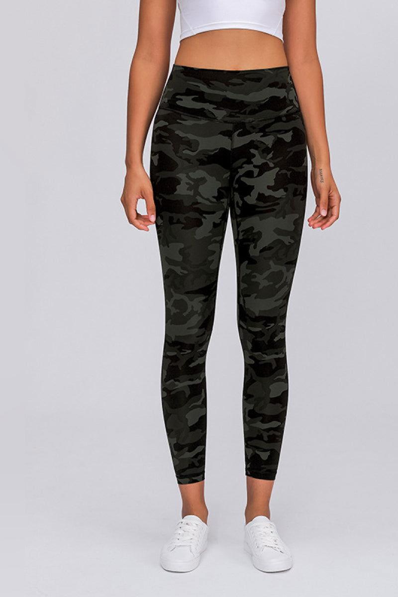 Millennia Wide Seamless Band Waist Sports Leggings - Clothes For Her Online Store
