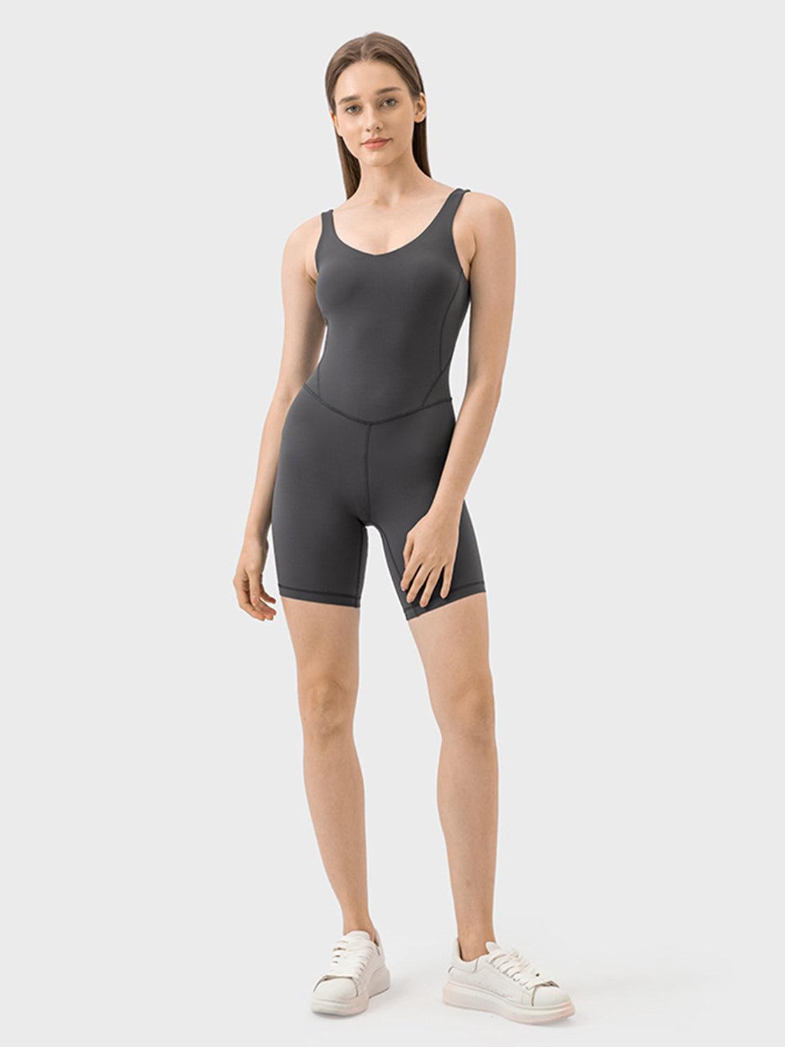 Millennia Wide Strap Active Romper - Clothes For Her Online Store