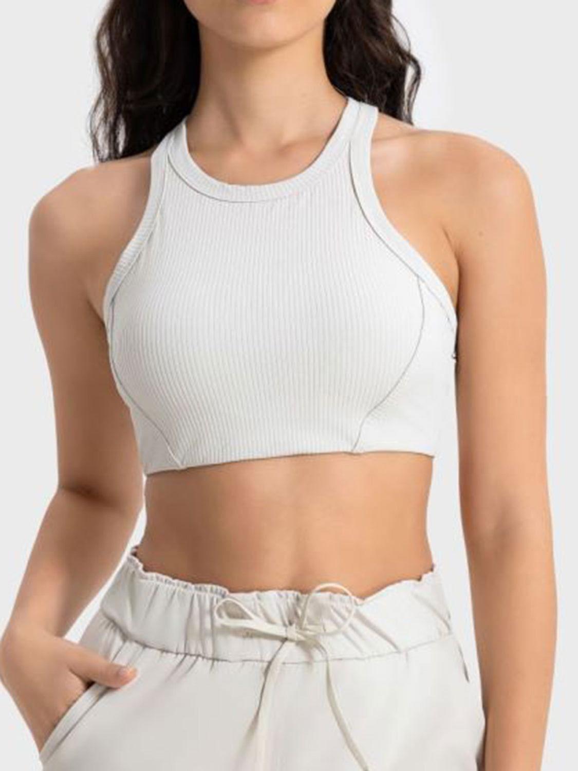Millennia Wide Strap Cropped Sport Tank - Clothes For Her Online Store