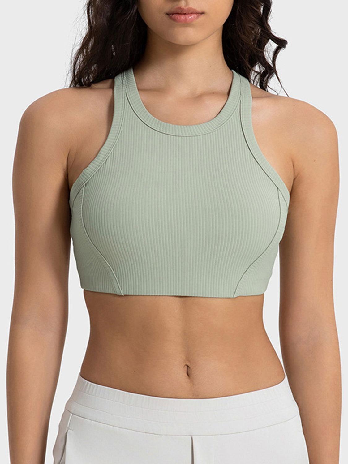 Millennia Wide Strap Cropped Sport Tank - Clothes For Her Online Store