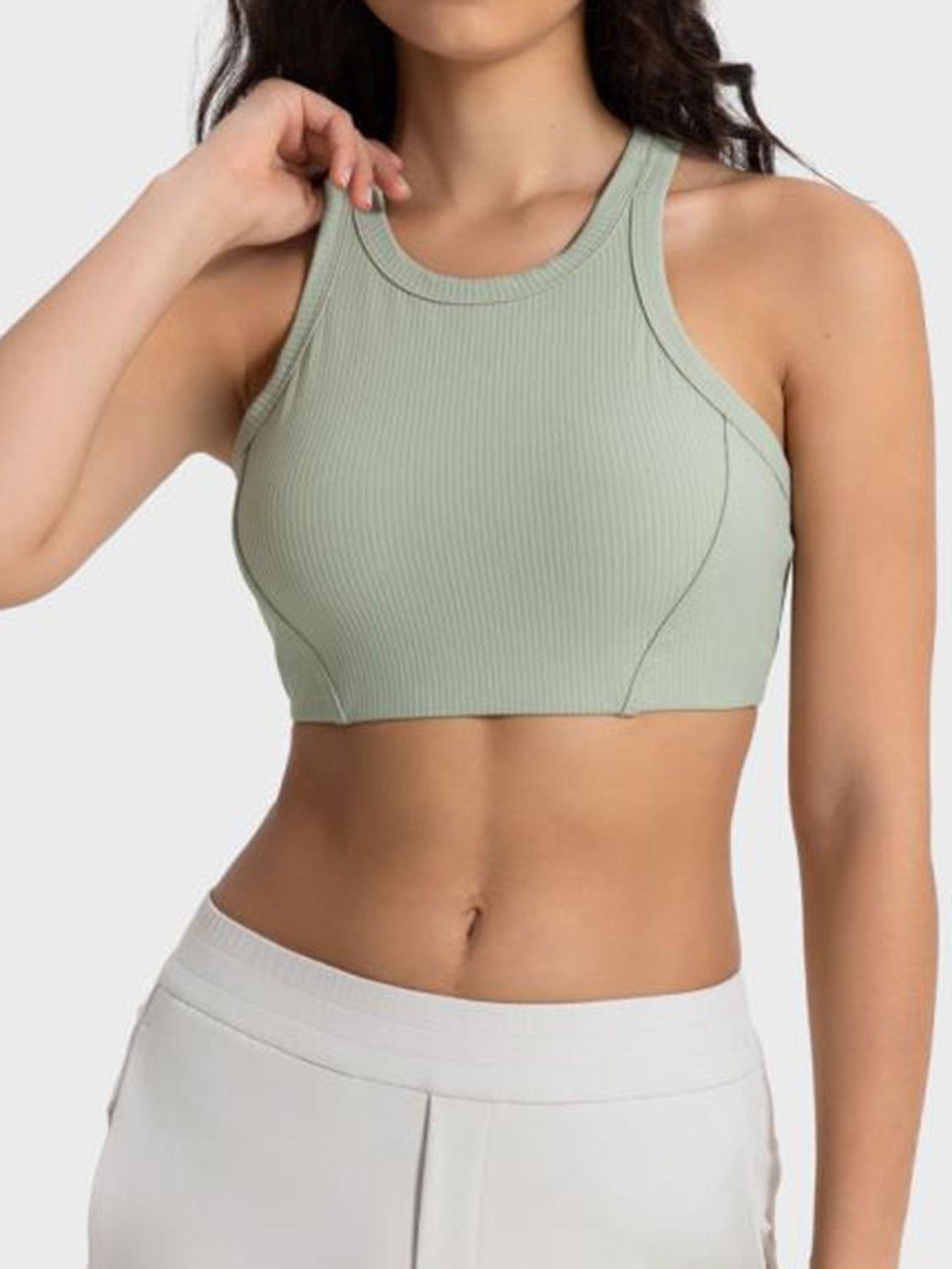 Millennia Wide Strap Cropped Sport Tank - Clothes For Her Online Store