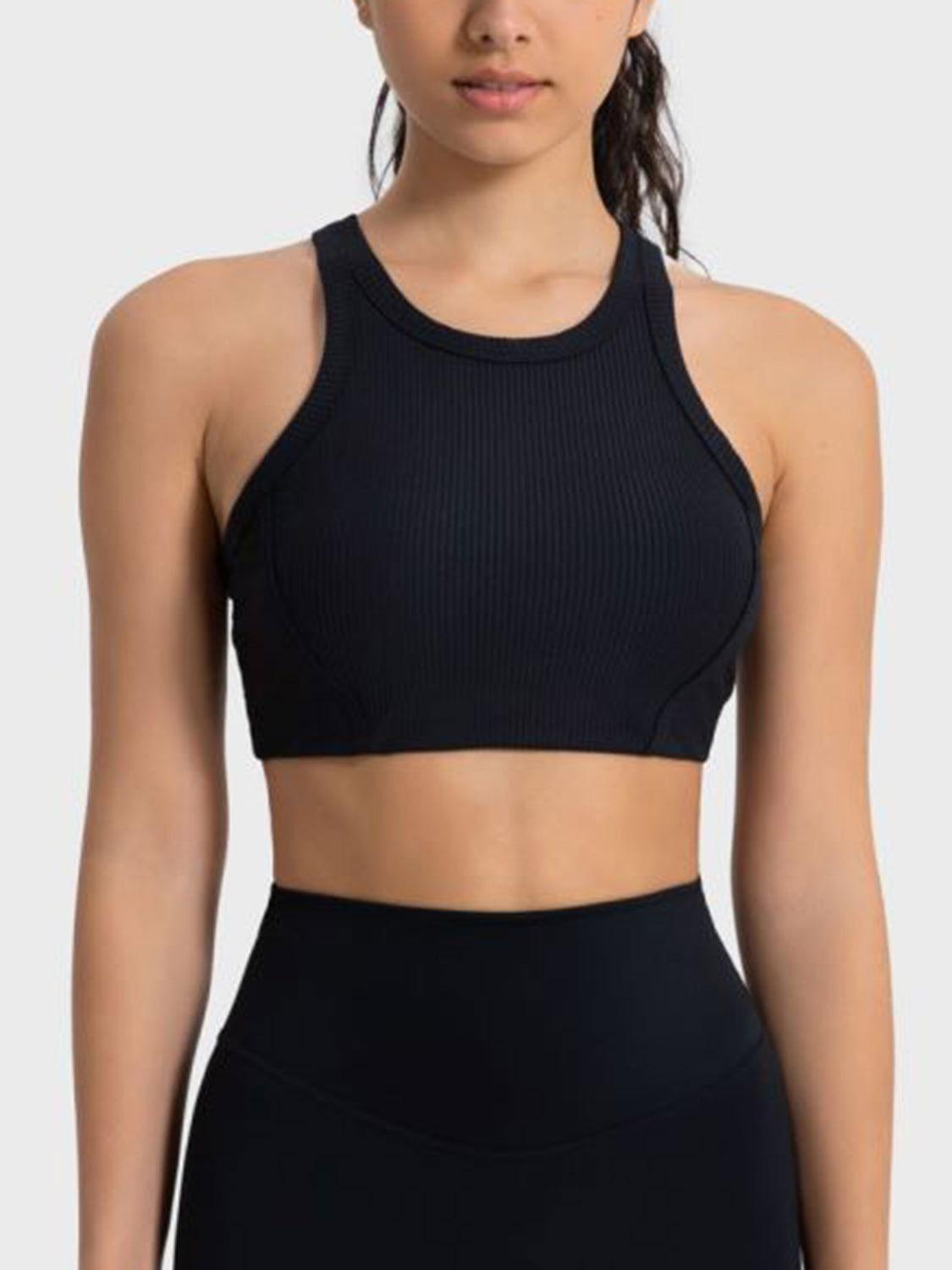 Millennia Wide Strap Cropped Sport Tank - Clothes For Her Online Store
