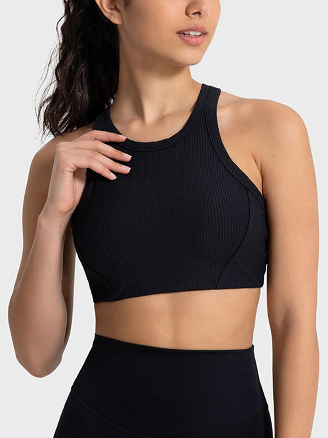 Millennia Wide Strap Cropped Sport Tank - Clothes For Her Online Store
