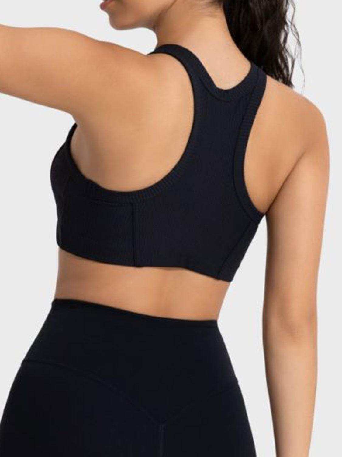Millennia Wide Strap Cropped Sport Tank - Clothes For Her Online Store