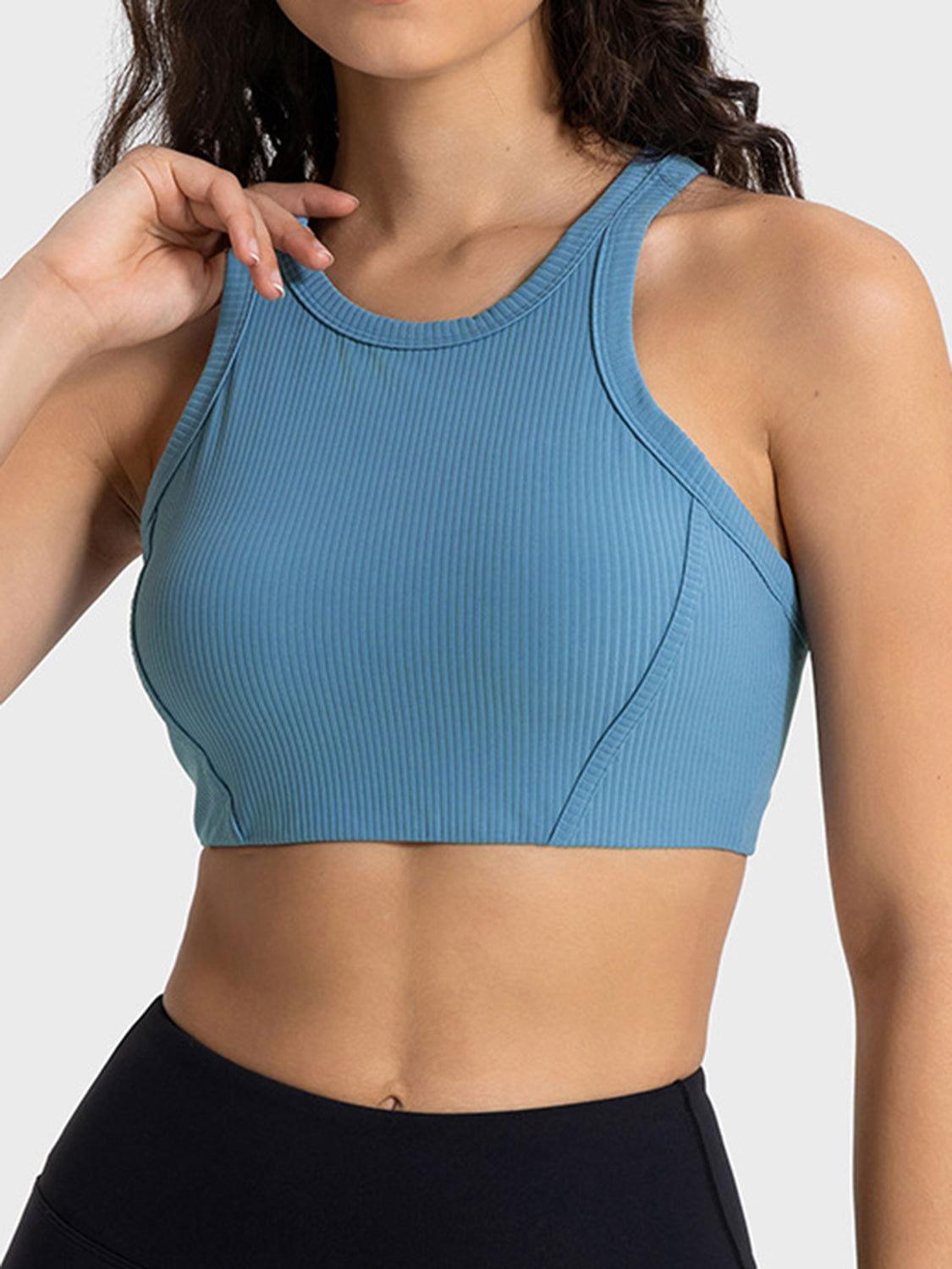 Millennia Wide Strap Cropped Sport Tank - Clothes For Her Online Store