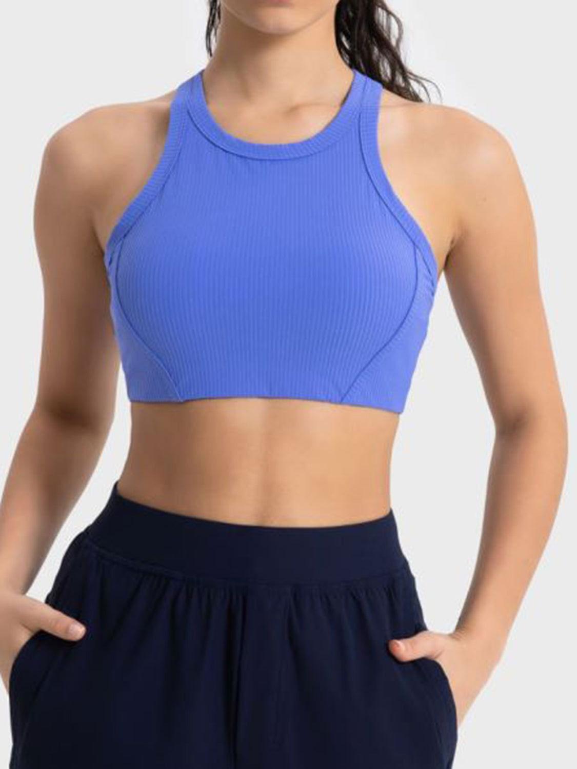 Millennia Wide Strap Cropped Sport Tank - Clothes For Her Online Store