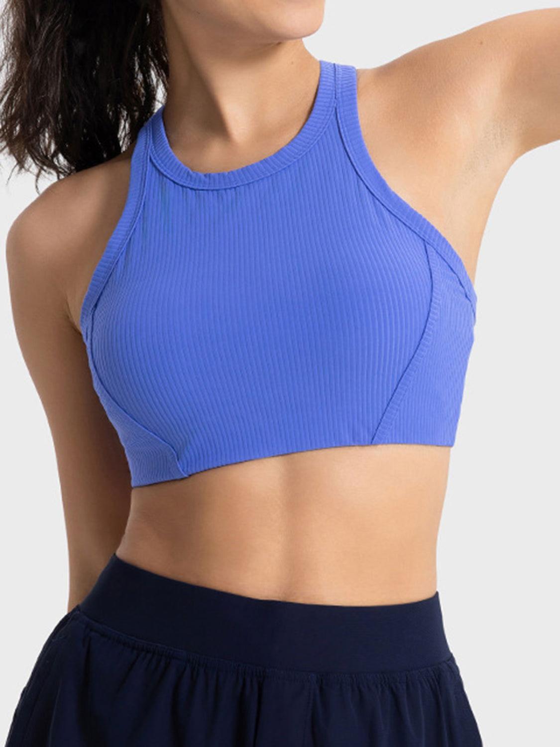 Millennia Wide Strap Cropped Sport Tank - Clothes For Her Online Store