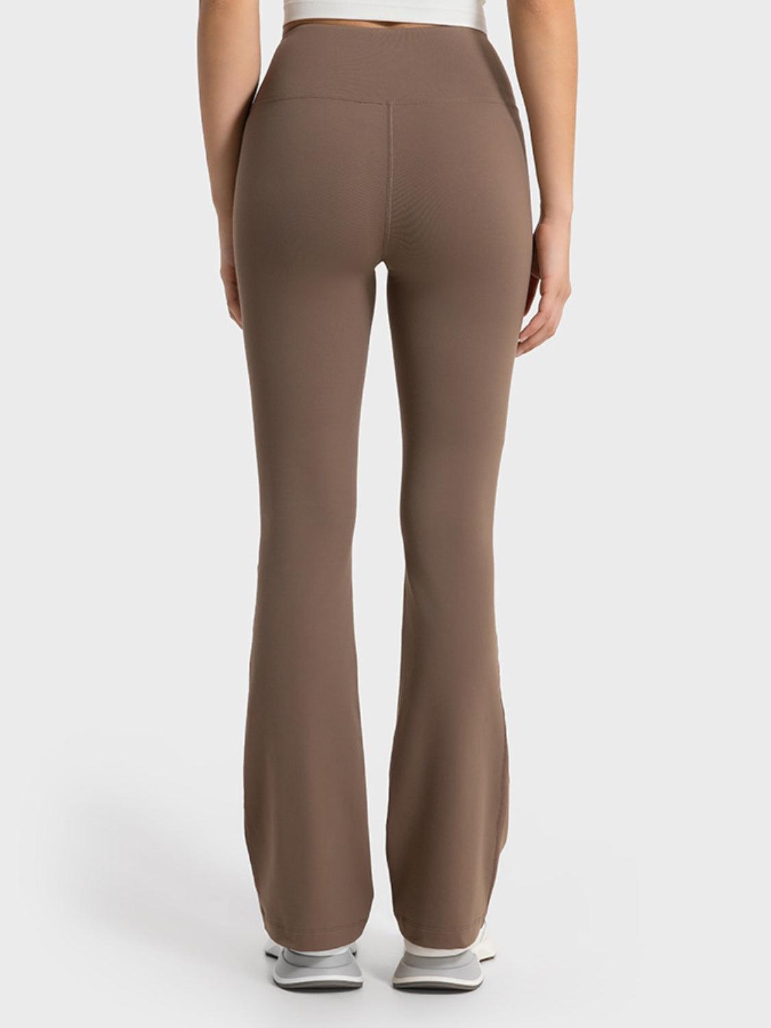 Millennia Wide Waistband Bootcut Sport Pants - Clothes For Her Online Store