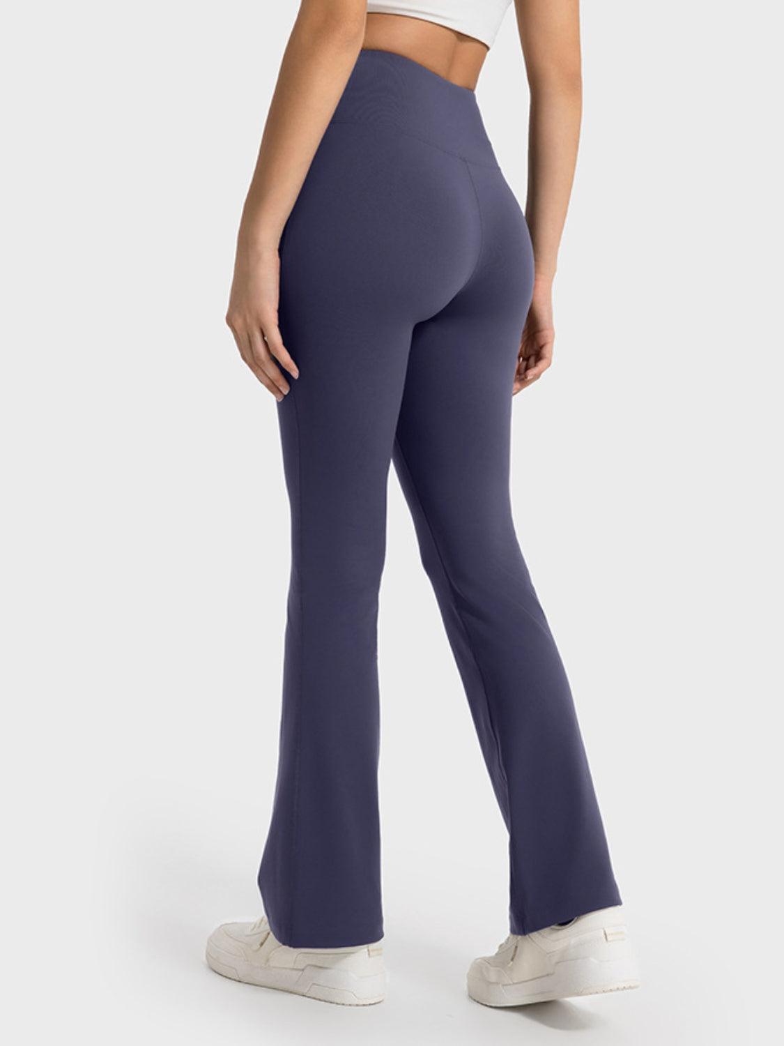 Millennia Wide Waistband Bootcut Sport Pants - Clothes For Her Online Store