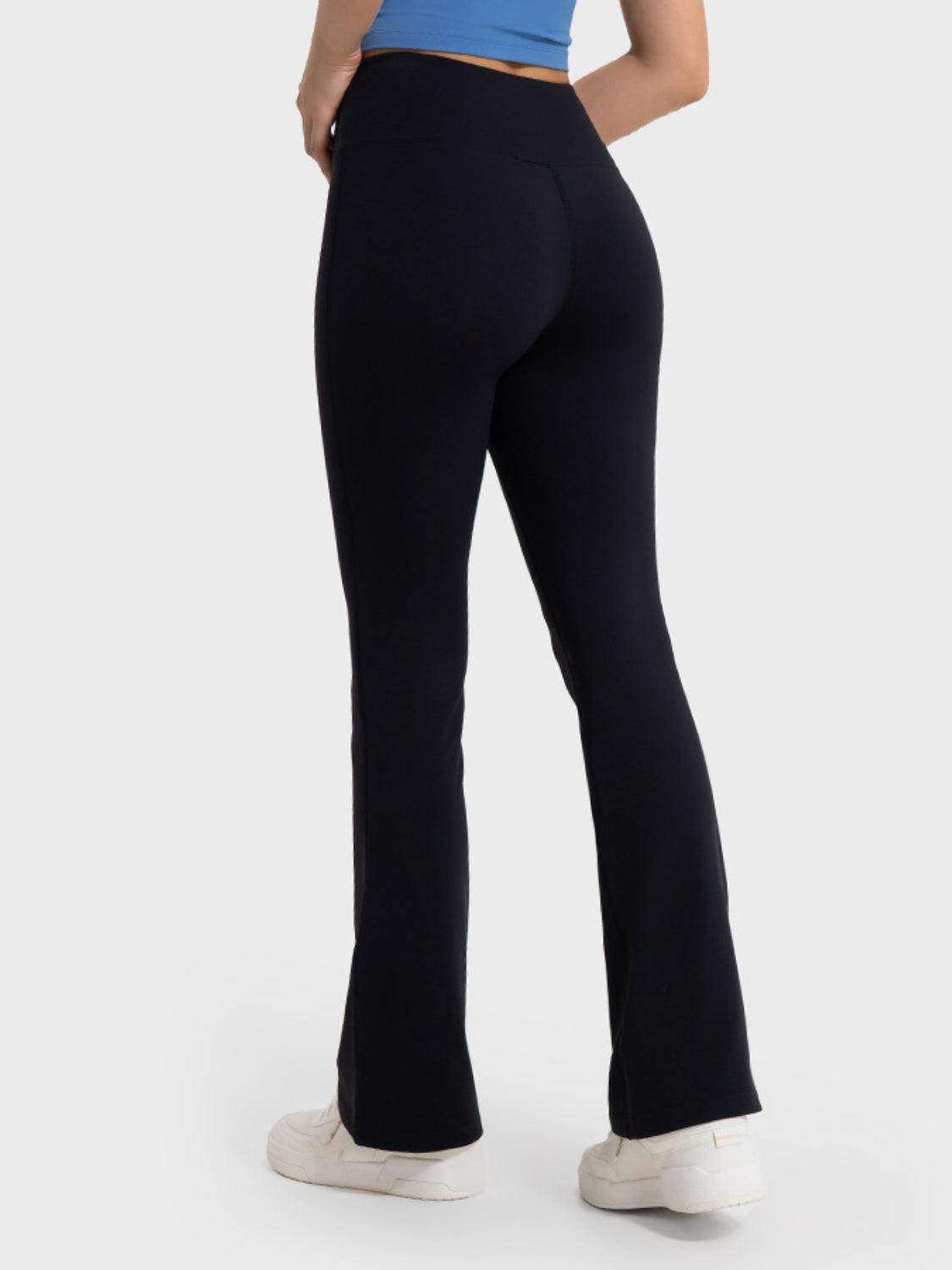 Millennia Wide Waistband Bootcut Sport Pants - Clothes For Her Online Store