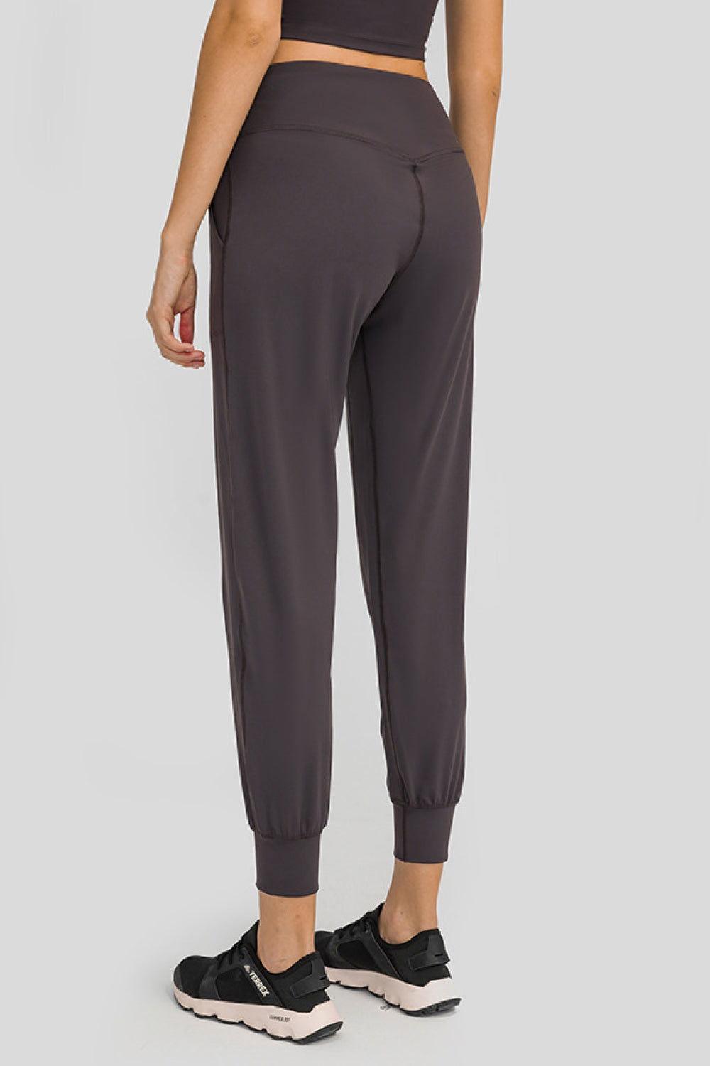 Millennia Wide Waistband Slant Pocket Pants - Clothes For Her Online Store