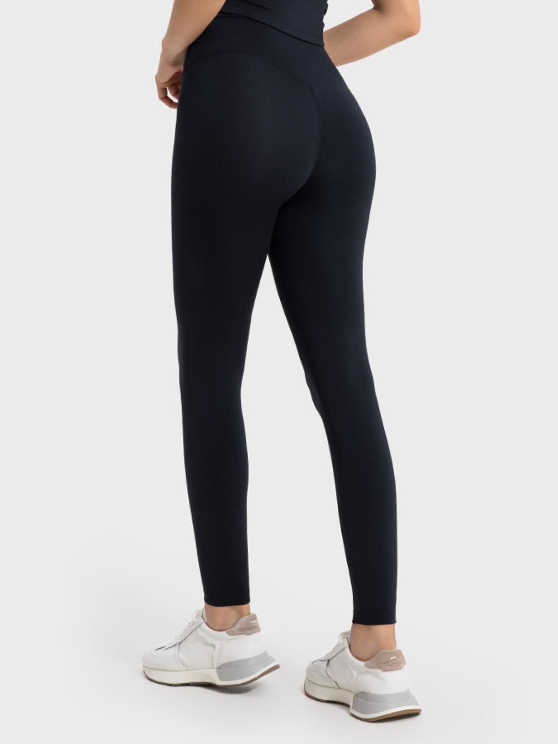 Millennia Wide Waistband Sports Leggings - Clothes For Her Online Store
