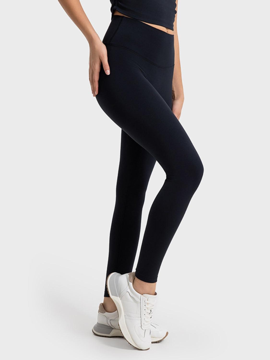 Millennia Wide Waistband Sports Leggings - Clothes For Her Online Store