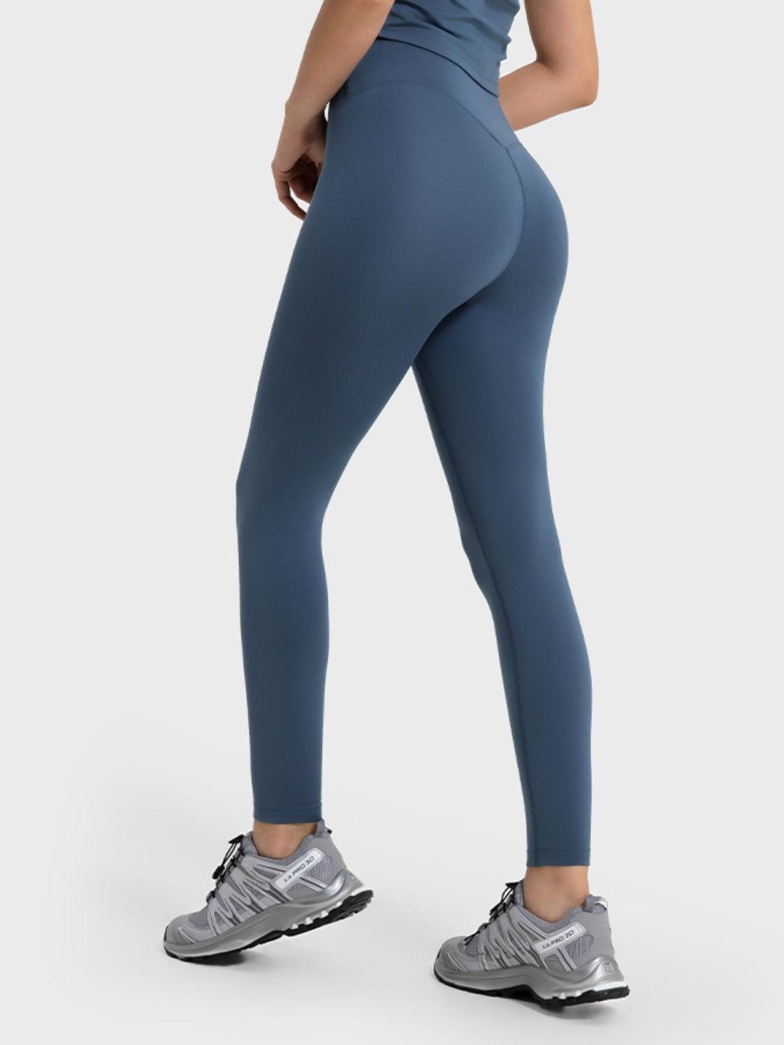 Millennia Wide Waistband Sports Leggings - Clothes For Her Online Store