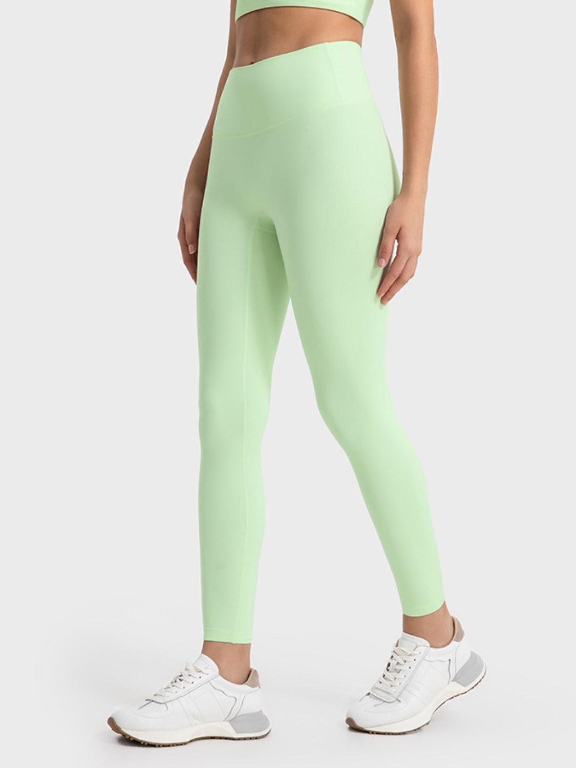 Millennia Wide Waistband Sports Leggings - Clothes For Her Online Store