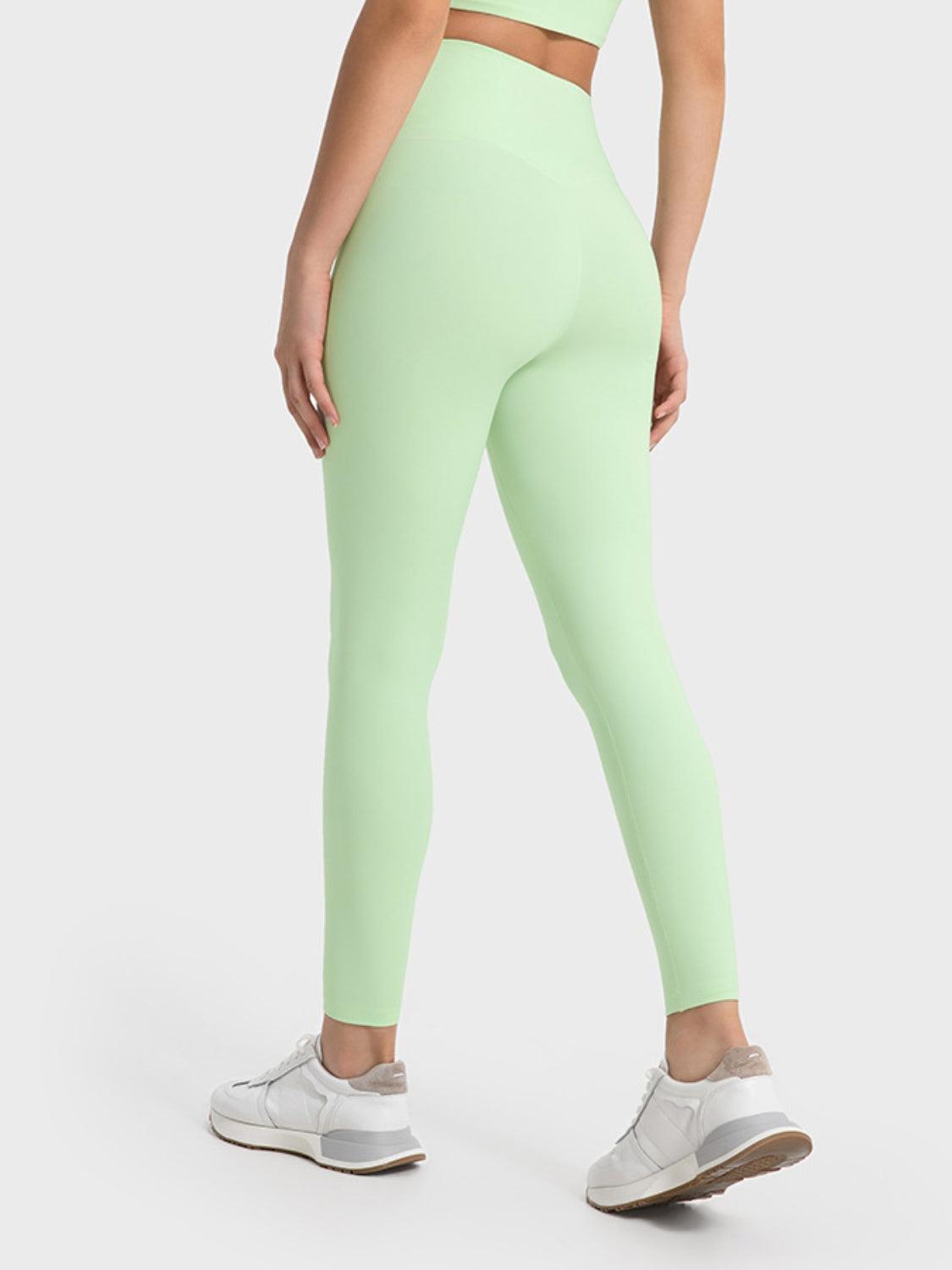Millennia Wide Waistband Sports Leggings - Clothes For Her Online Store