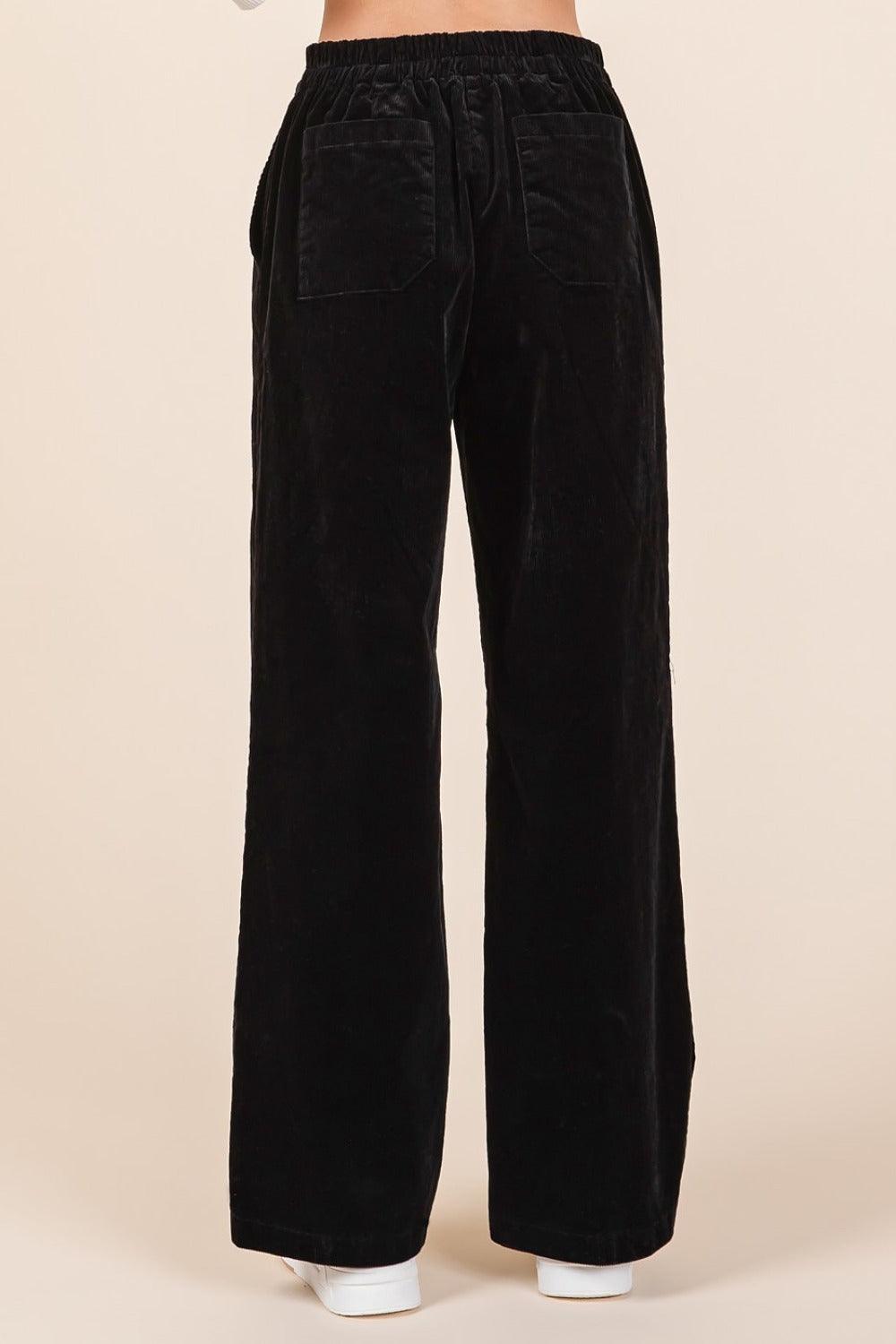Mittoshop Corduroy Back Elastic Waist Pants - Clothes For Her Online Store