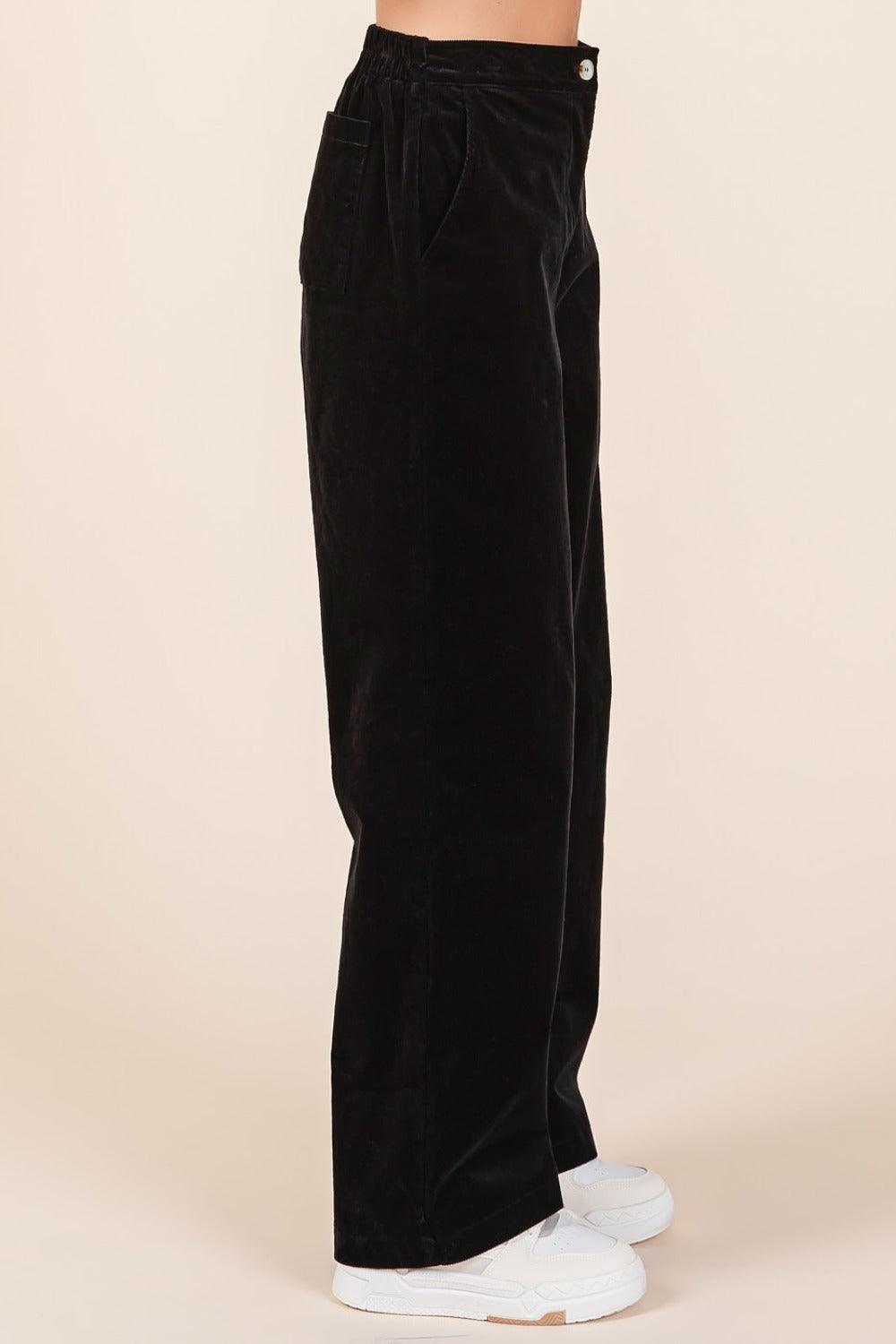 Mittoshop Corduroy Back Elastic Waist Pants - Clothes For Her Online Store