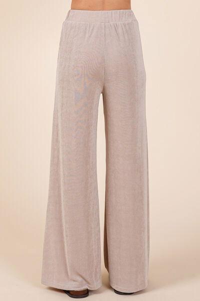 Mittoshop Elastic Waist Pants with Side Pockets - Clothes For Her Online Store