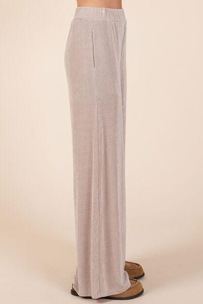 Mittoshop Elastic Waist Pants with Side Pockets - Clothes For Her Online Store