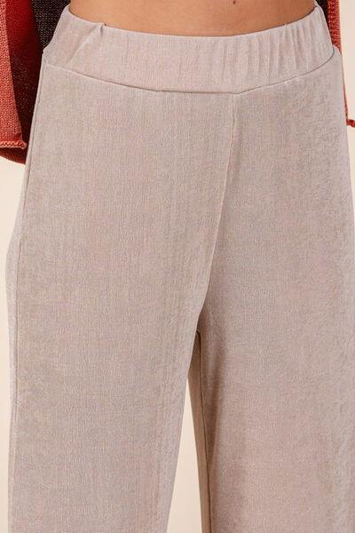 Mittoshop Elastic Waist Pants with Side Pockets - Clothes For Her Online Store
