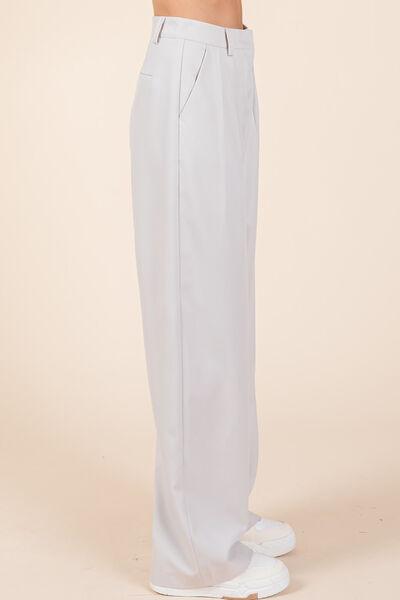 Mittoshop Pintuck Detail High Rise Pants - Clothes For Her Online Store