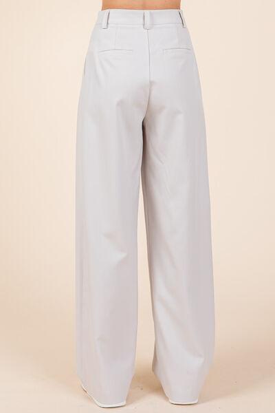 Mittoshop Pintuck Detail High Rise Pants - Clothes For Her Online Store