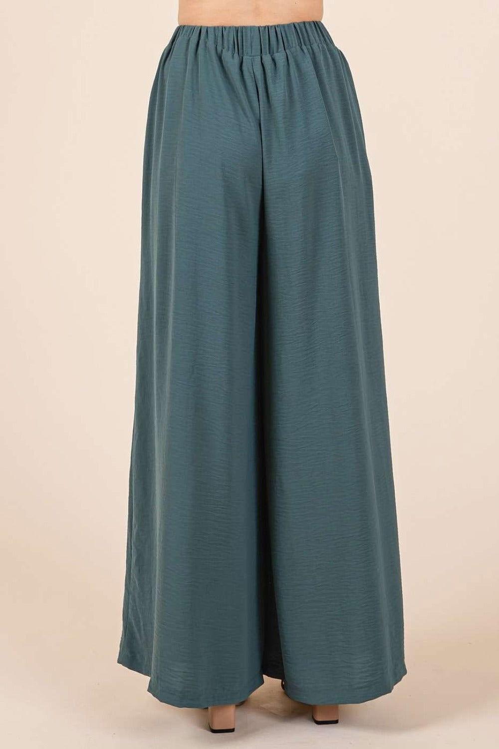 Mittoshop Pleated Wide Leg Pants - Clothes For Her Online Store