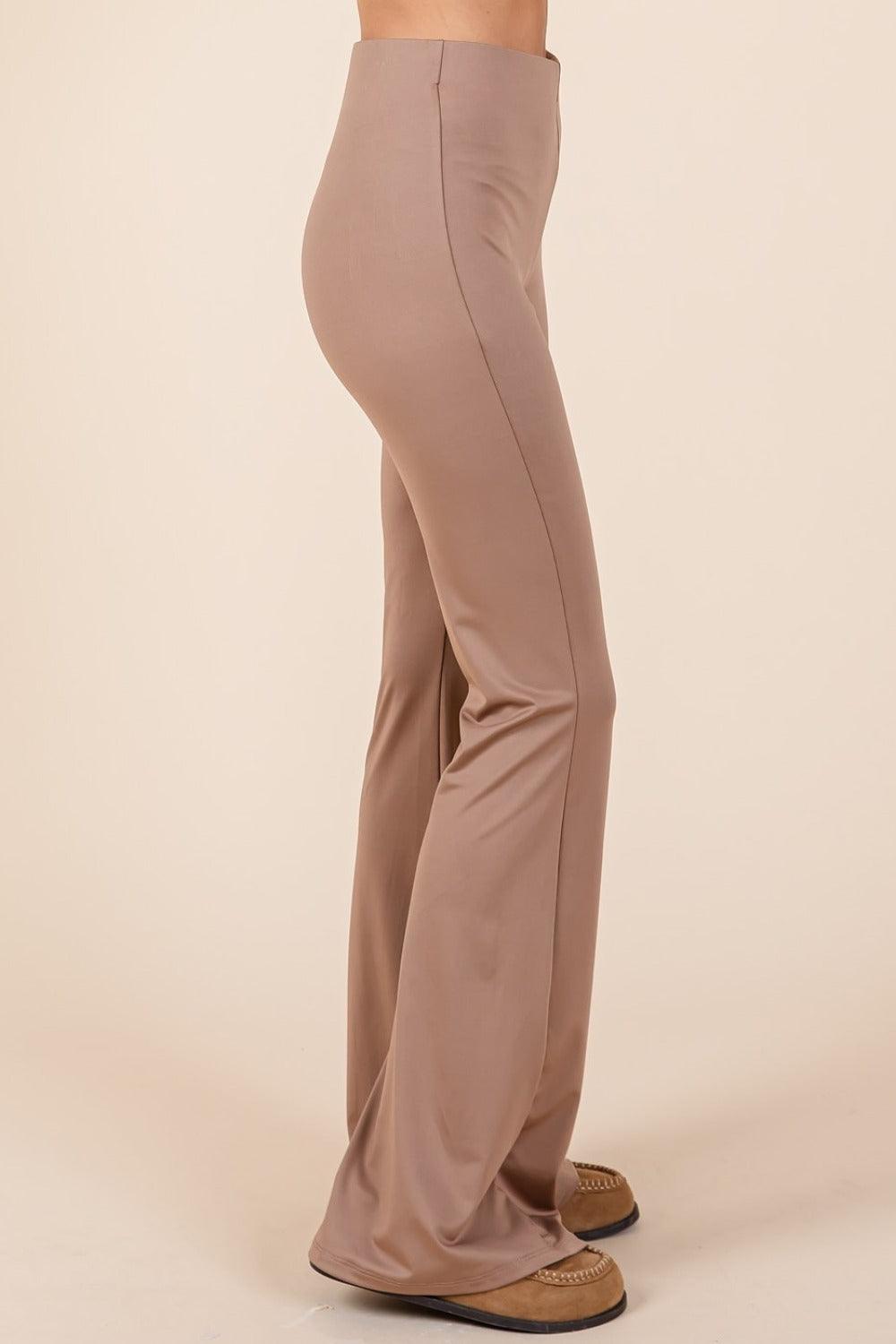Mittoshop Stretchy Soft Elastic Waist Flare Pants - Clothes For Her Online Store
