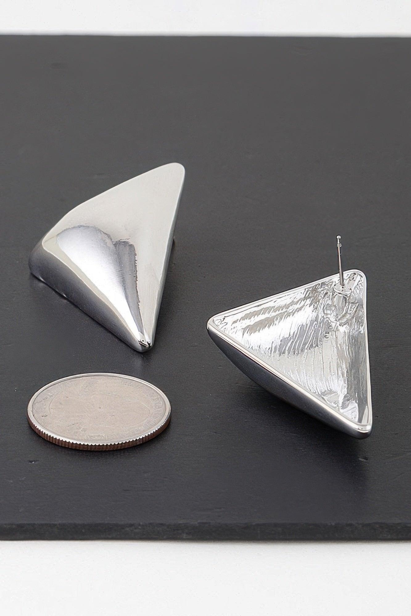 Modern Triangular Stud Earrings - Clothes For Her Online Store