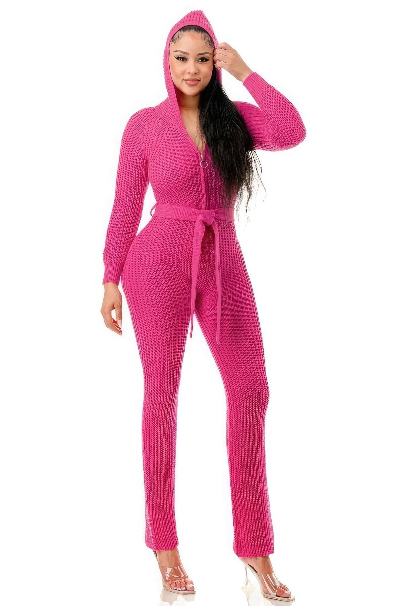 Monroe Hooded Jumpsuit - Clothes For Her Online Store