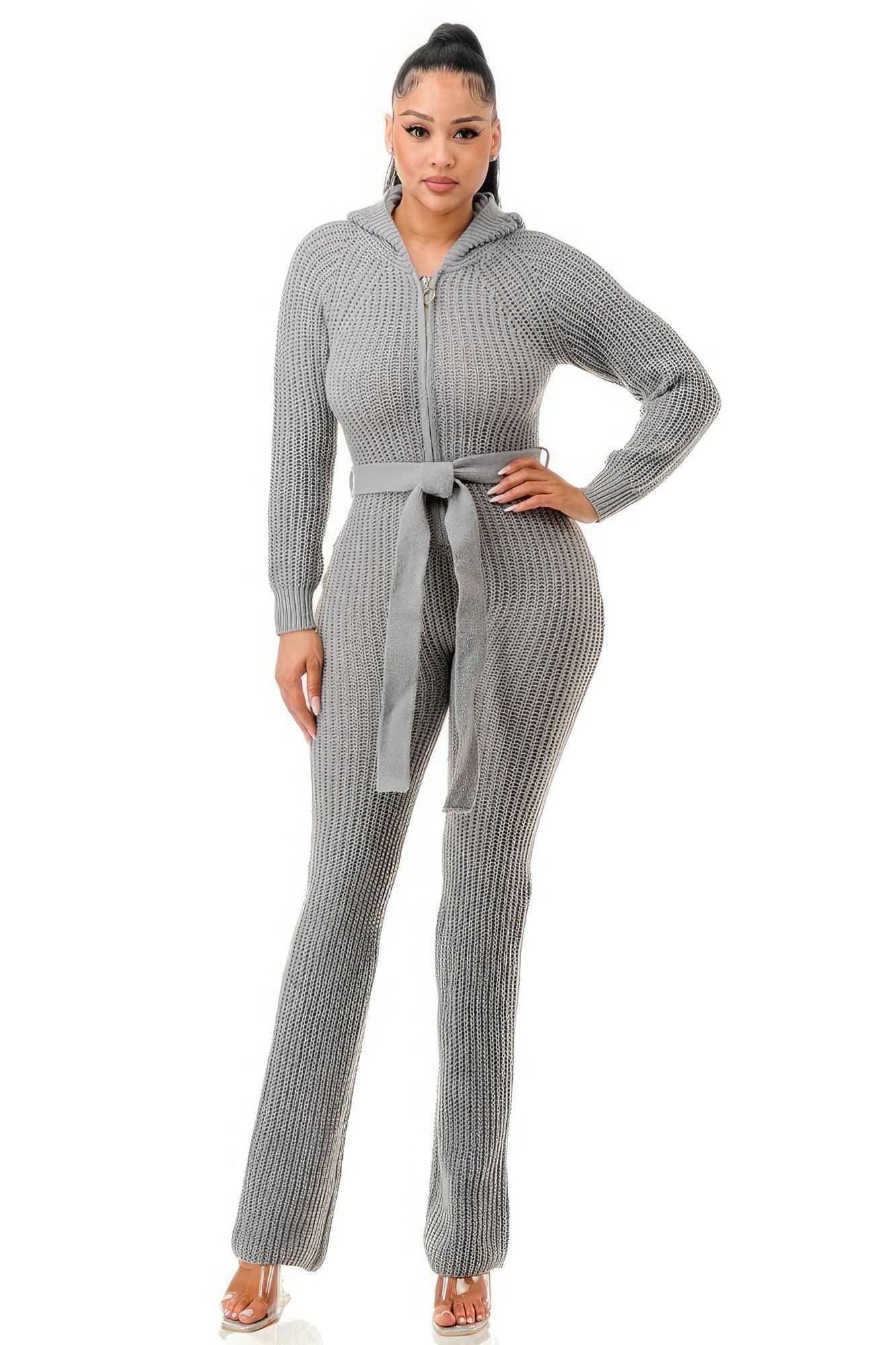 Monroe Hooded Jumpsuit - Clothes For Her Online Store