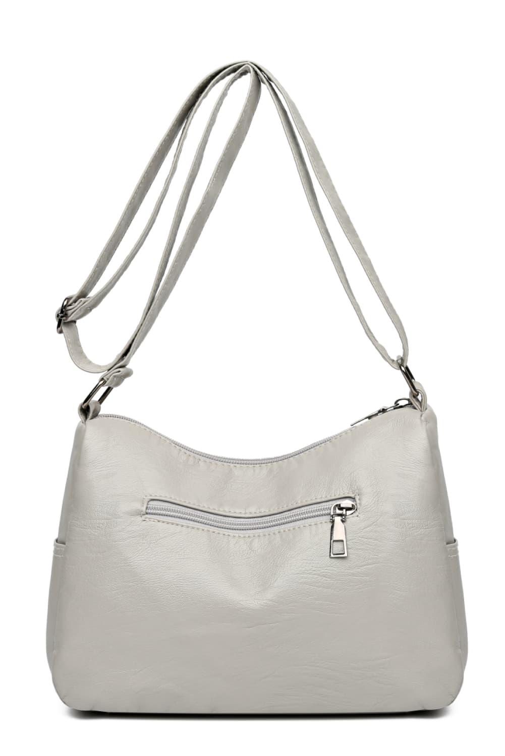 Multi-Pocket PU Leather Crossbody Bag - Clothes For Her Online Store