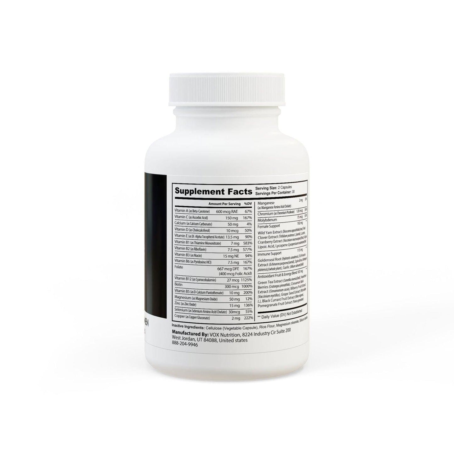 Multivitamin for Women Supplement (60 Capsules) - Clothes For Her Online Store