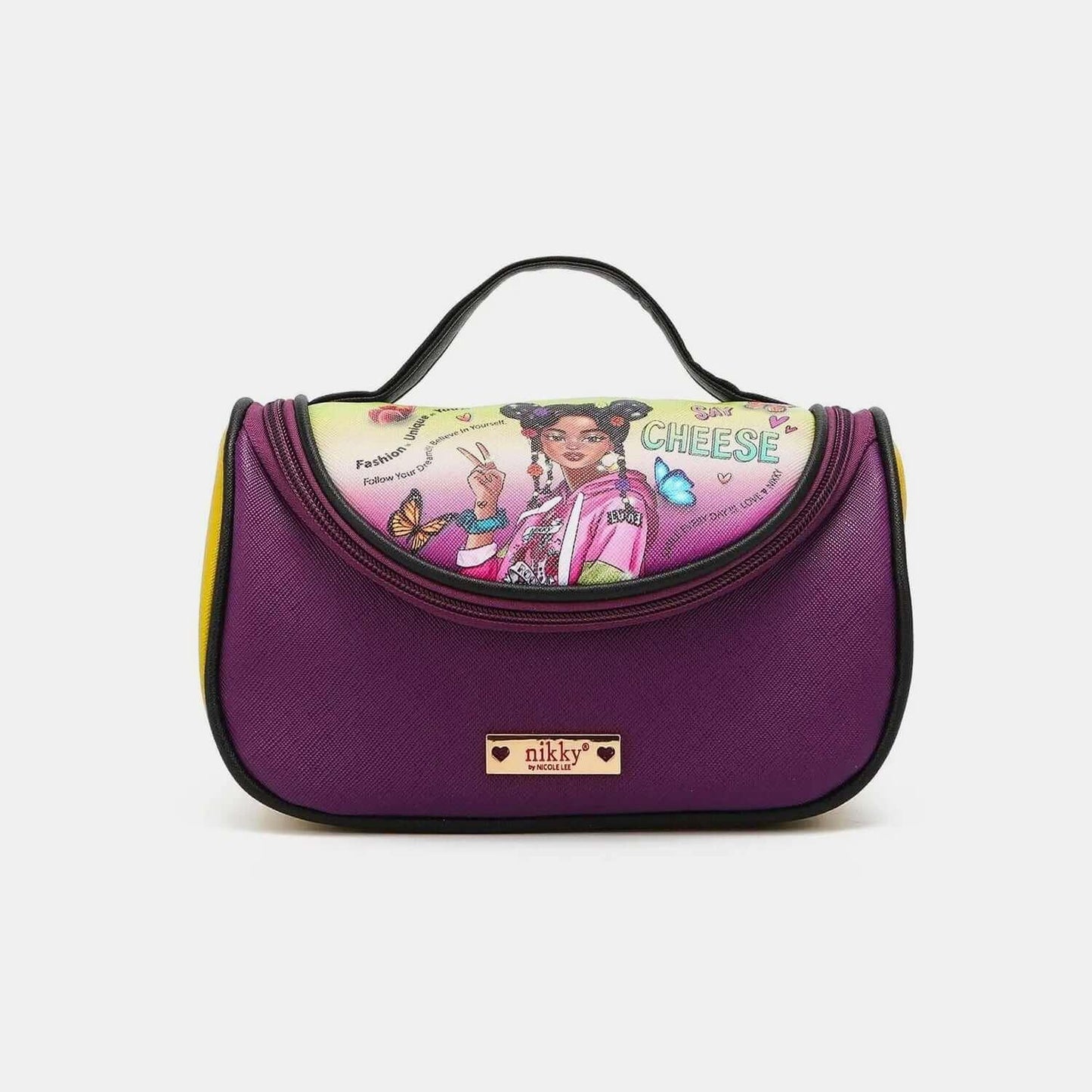 Nicole Lee USA Nikky Contrast Makeup Bag - Clothes For Her Online Store