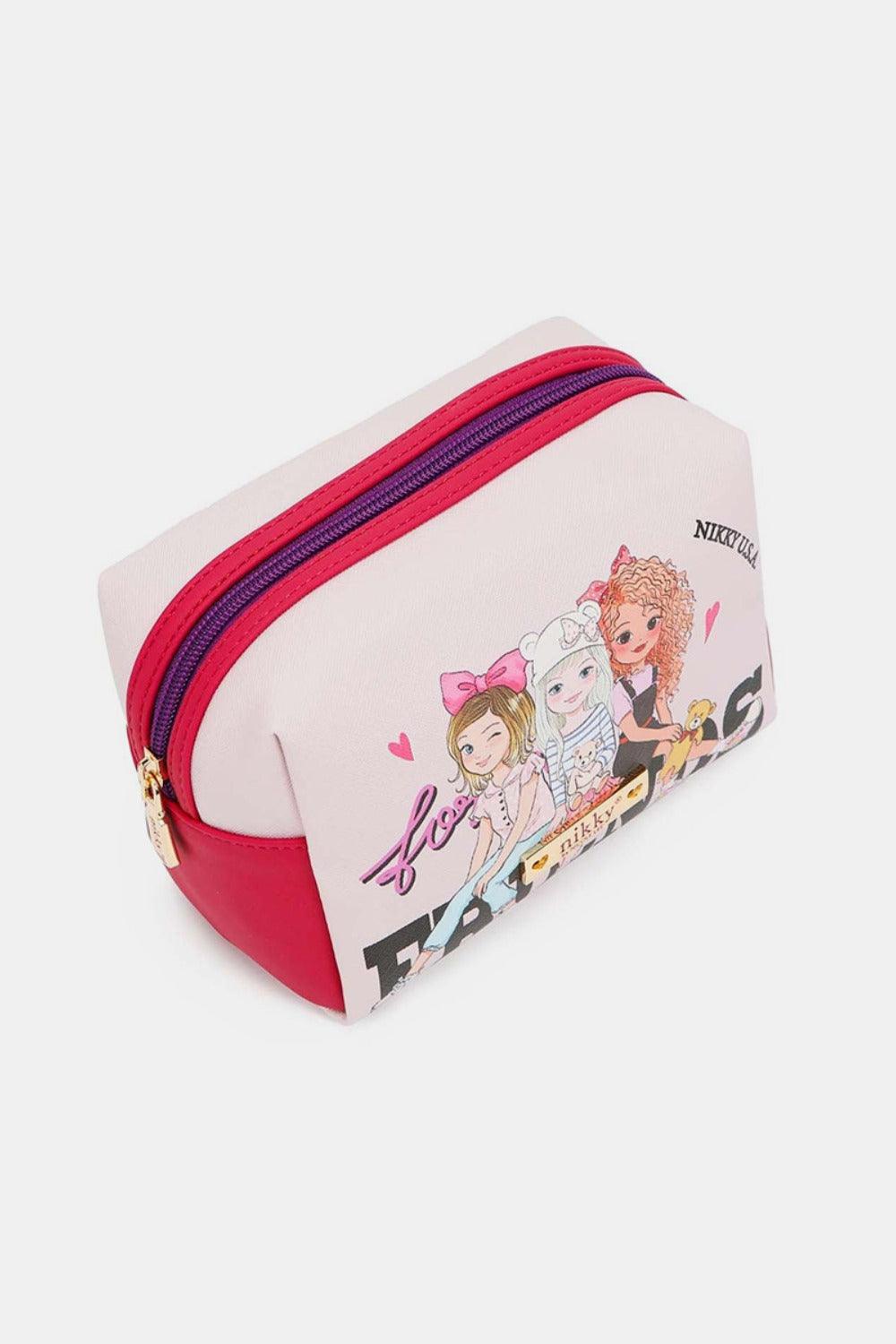 Nicole Lee USA Printed Extra Large Cosmetic Pouch - Clothes For Her Online Store
