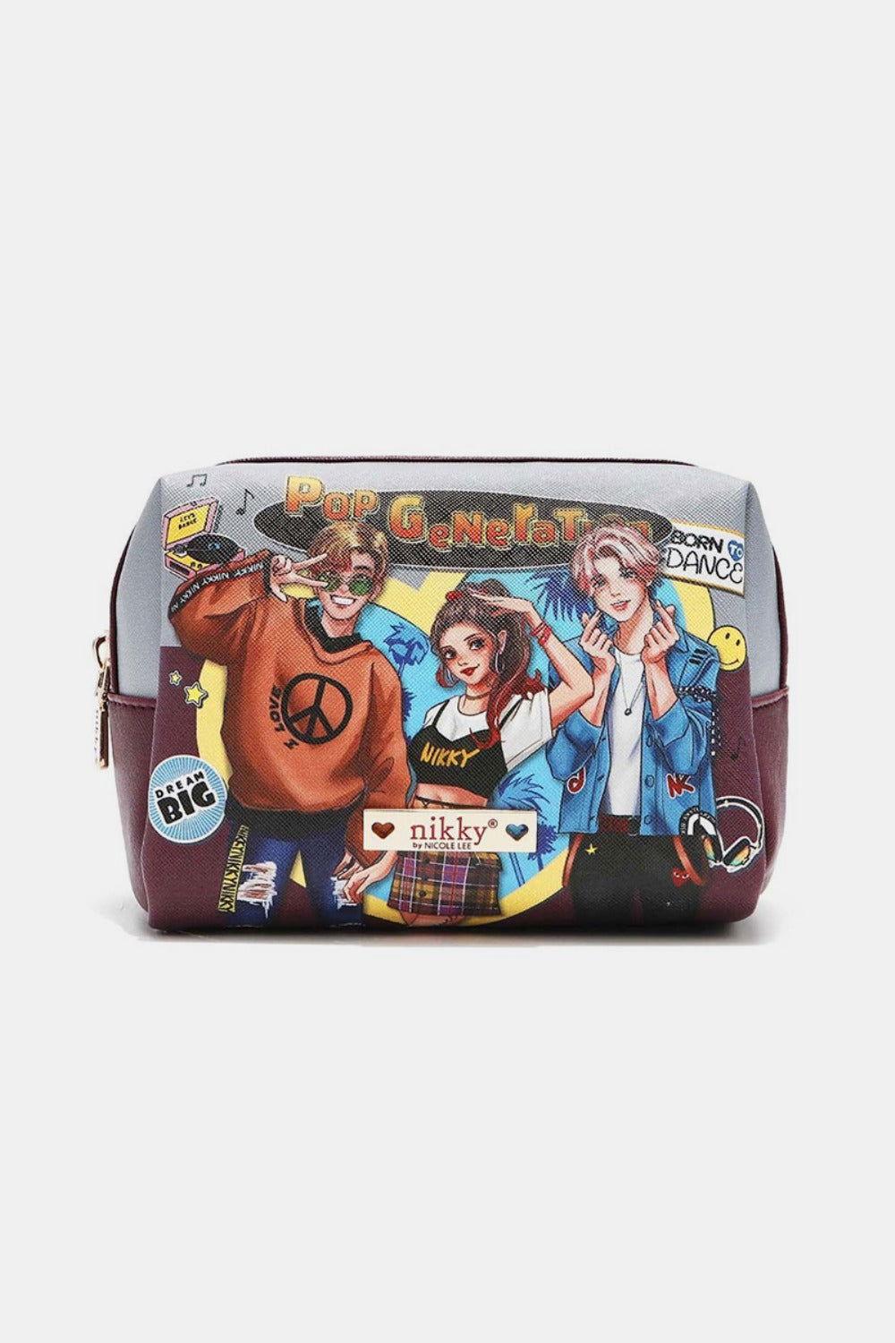Nicole Lee USA Printed Extra Large Cosmetic Pouch - Clothes For Her Online Store