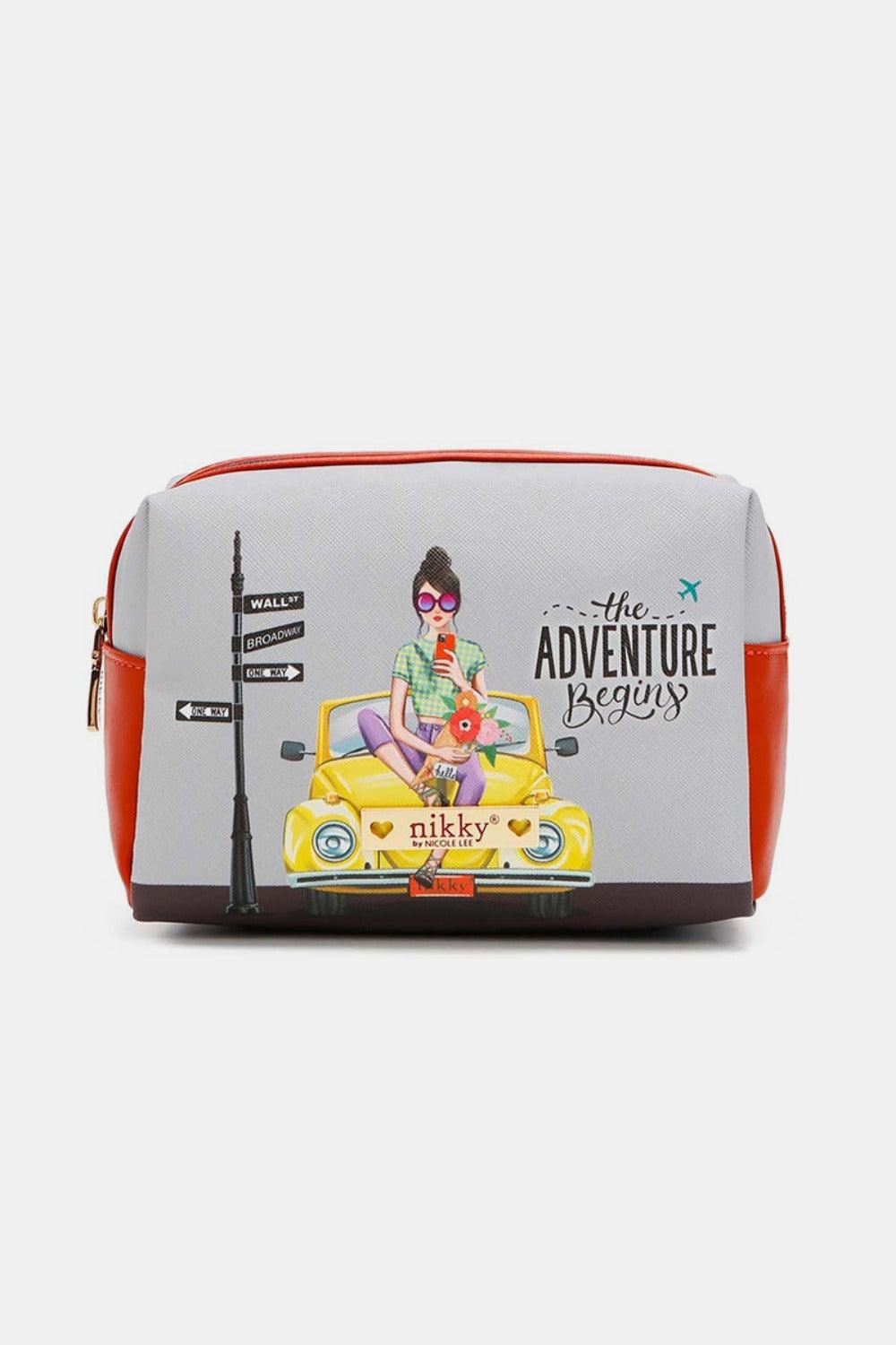 Nicole Lee USA Printed Extra Large Cosmetic Pouch - Clothes For Her Online Store