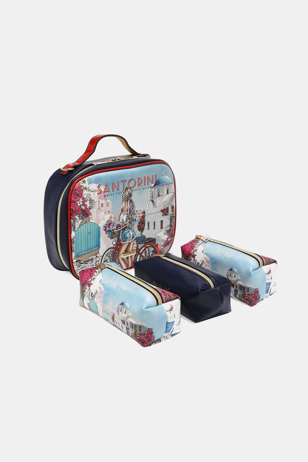 Nicole Lee USA Printed Handbag with Three Pouches - Clothes For Her Online Store