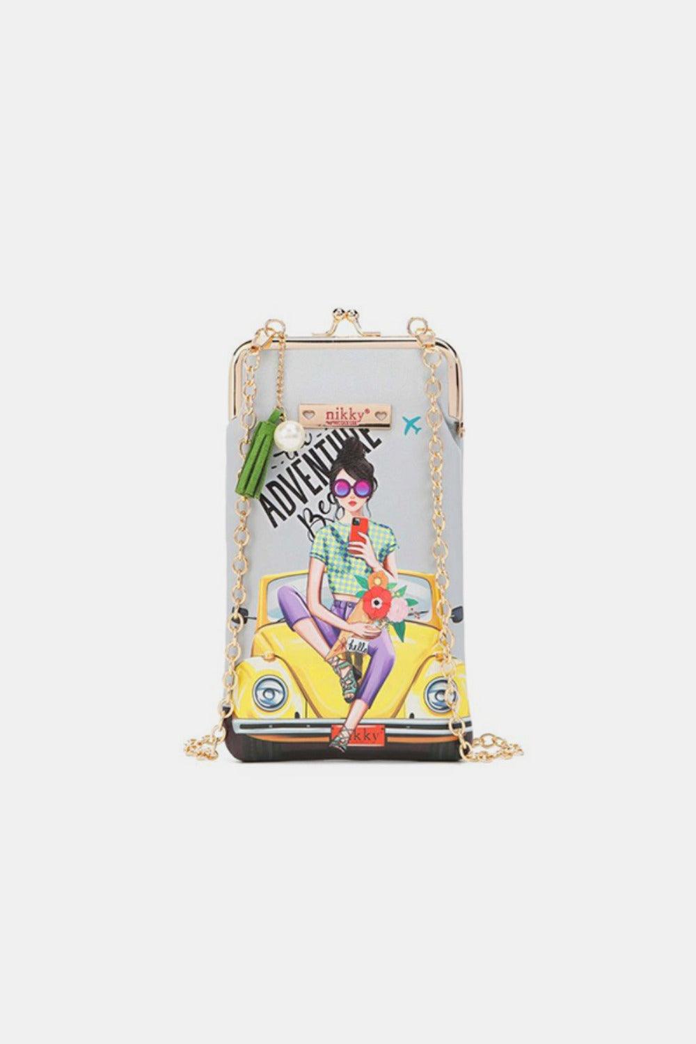 Nicole Lee USA Printed Kisslock Phone and Sunglass Purse - Clothes For Her Online Store