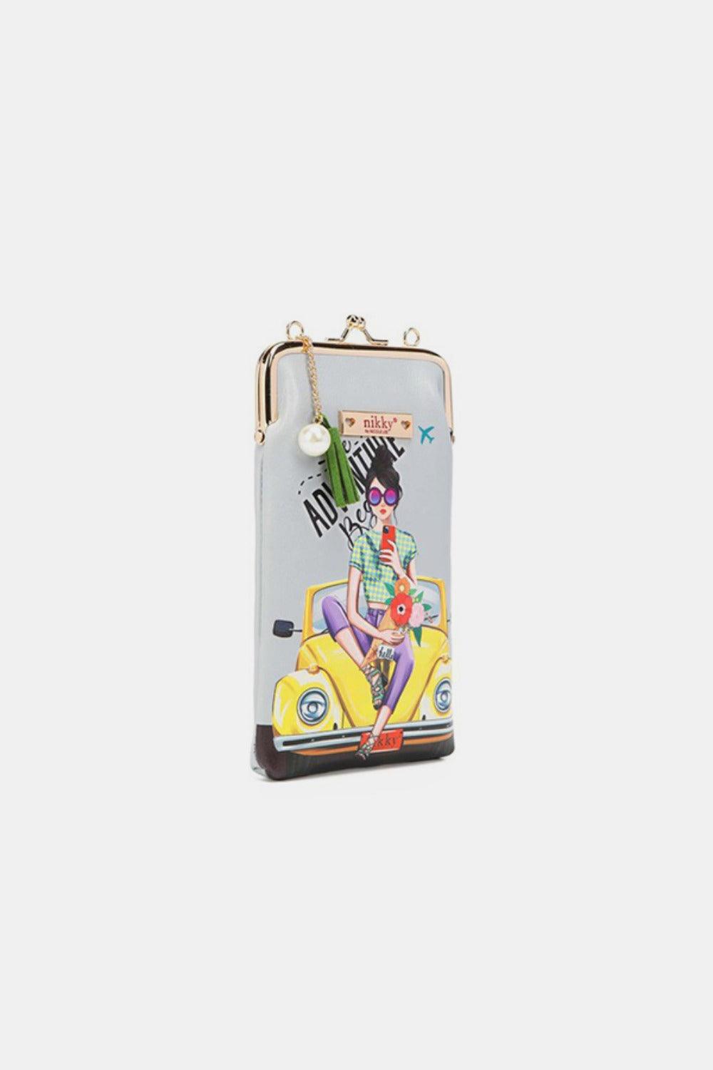 Nicole Lee USA Printed Kisslock Phone and Sunglass Purse - Clothes For Her Online Store