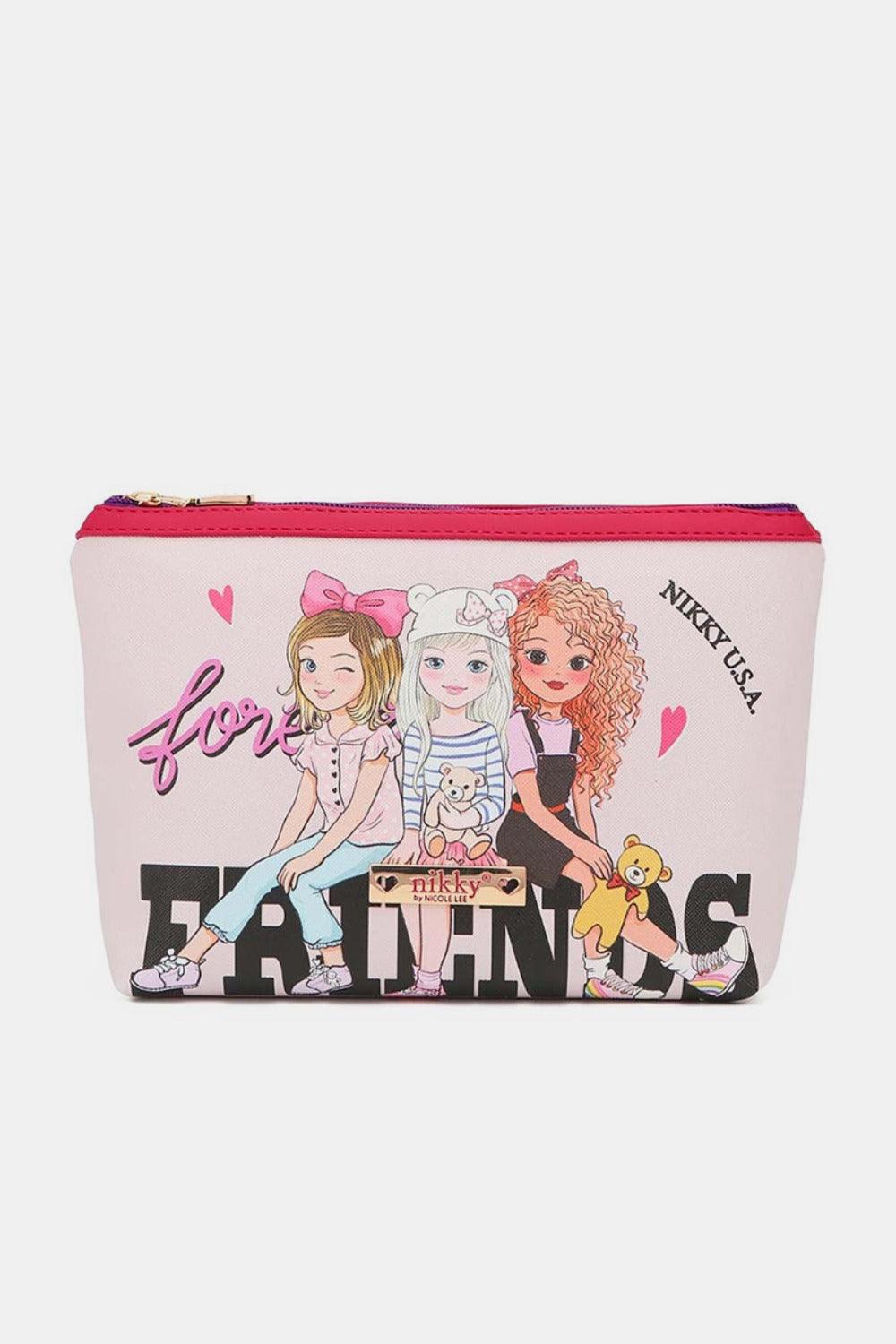 Nicole Lee USA Printed Large Cosmetic Pouch - Clothes For Her Online Store