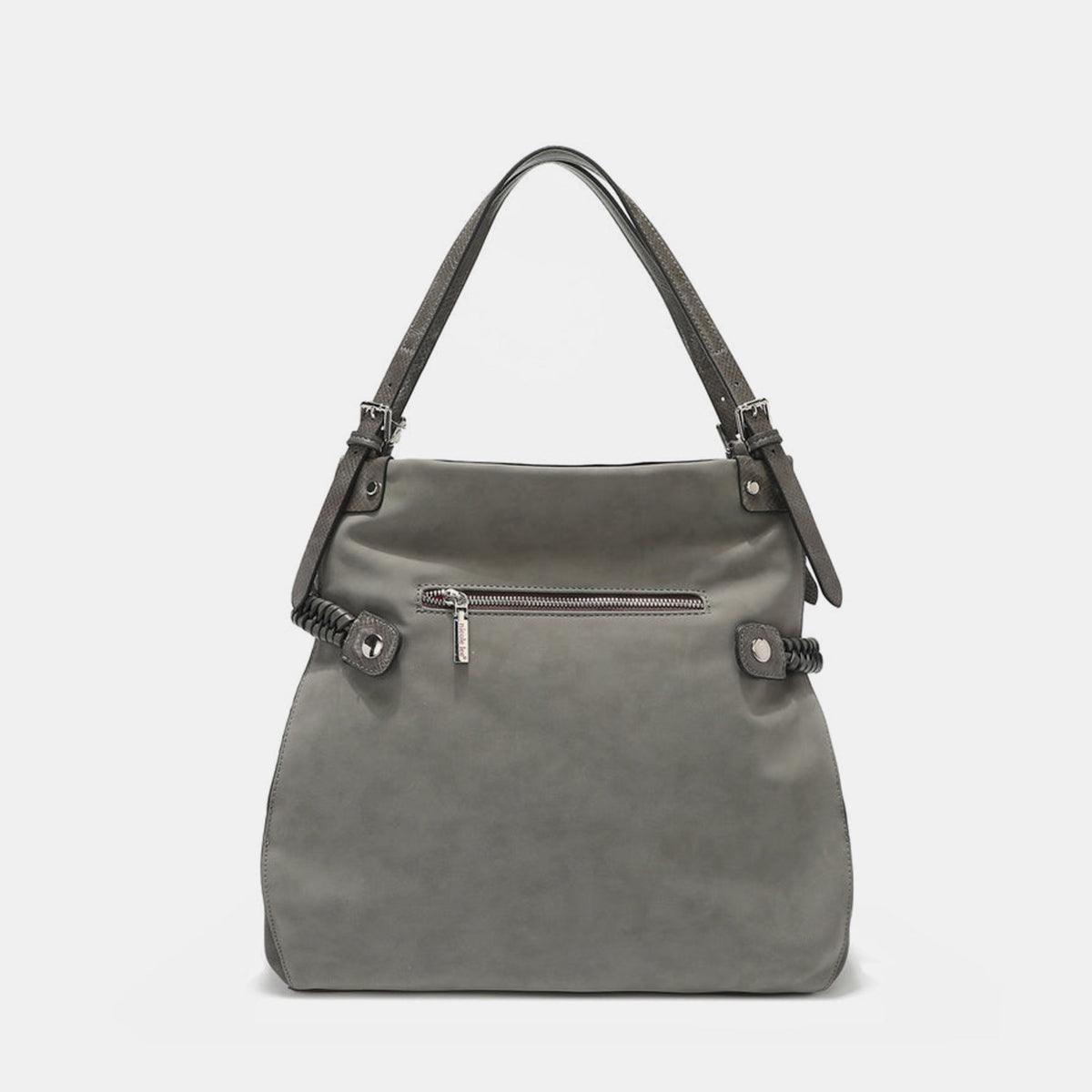 Nicole Lee USA Side Braided Tassel Inlaid Rhinestone Embroidery Hobo Bag - Clothes For Her Online Store
