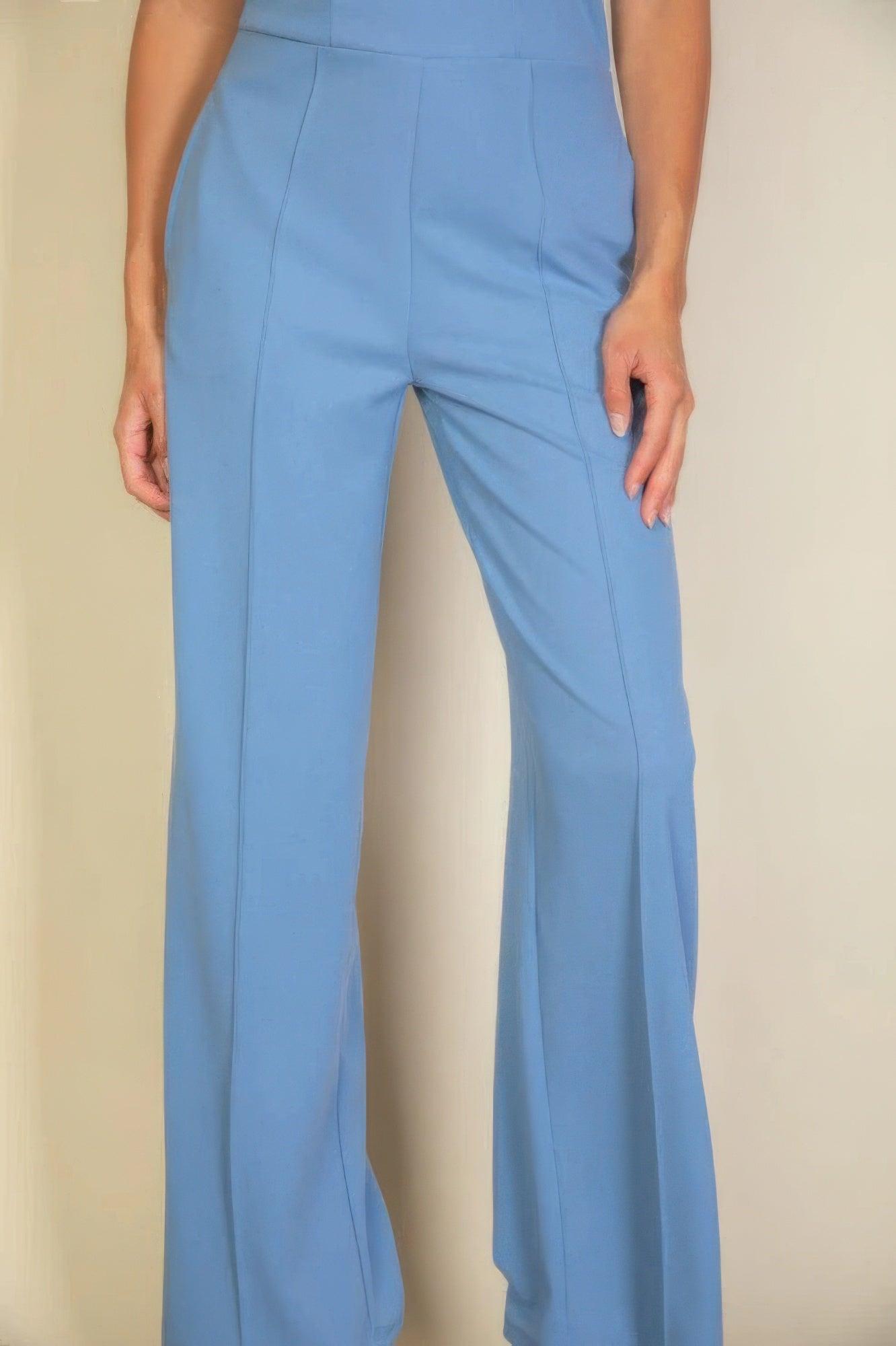 Notched neck cami jumpsuit - Clothes For Her Online Store